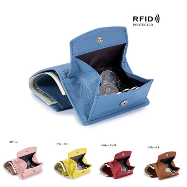 Smart RFID-skydd Plånbok Äkta Läder 4 Färger