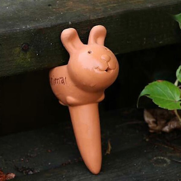 Automatisk Vandingsenhed, 2 Pak Keramiske Selvvandingsspyd Vandingskugler Havevander Drypvanding_FO Rabbit