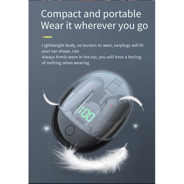 Trådlösa In-Ear-Hörlurar Bluetooth 5.3 Touch TWS Pro-One Svart_qq