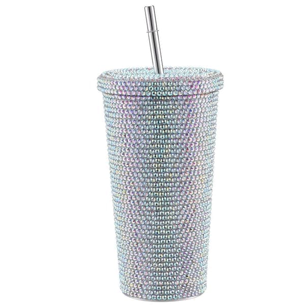 Rhinestone vandflaske i rustfrit stål 500 ml til kvinder