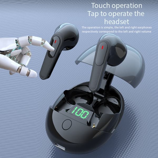 Trådlösa In-Ear-Hörlurar Bluetooth 5.3 Touch TWS Pro-One Svart_qq