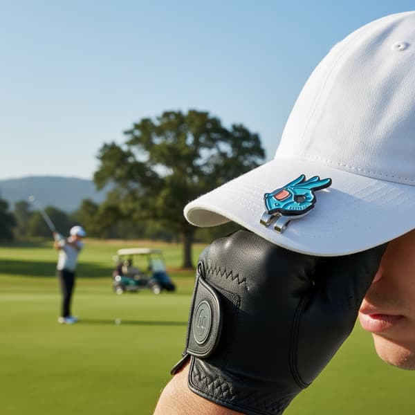 Magnetisk Golf Hat Clip, OK Gestus Golfboldmarkør, Golf Green Positionsmarkør