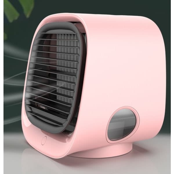 Luftkøler 4-i-1 Ventilator/Luftfugter/Luftrenser med LED Rosa