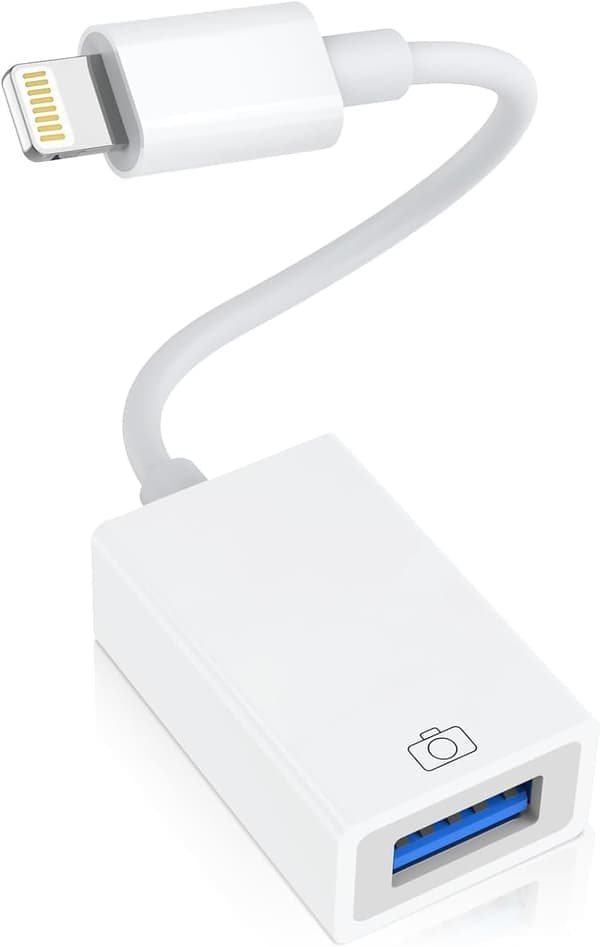 Adapteri USB:hen - USB 2.0 Naaras Lightningiin - OTG