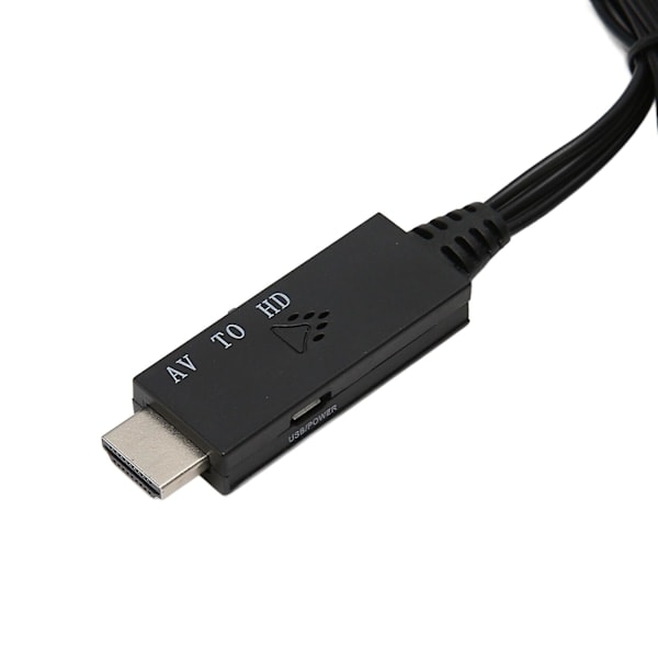 QD-AV HDMI-kaapeliin 3 RCA HDMI:hin Audio- ja videomuunnin 1 metri