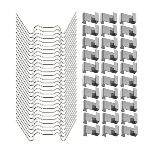 Fästklämmor för växthus glasplatta 100-pack_qq