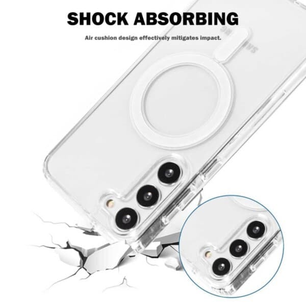 Galaxy S22 Plus Magsafe Läpinäkyvä Puhelinkuori_qq
