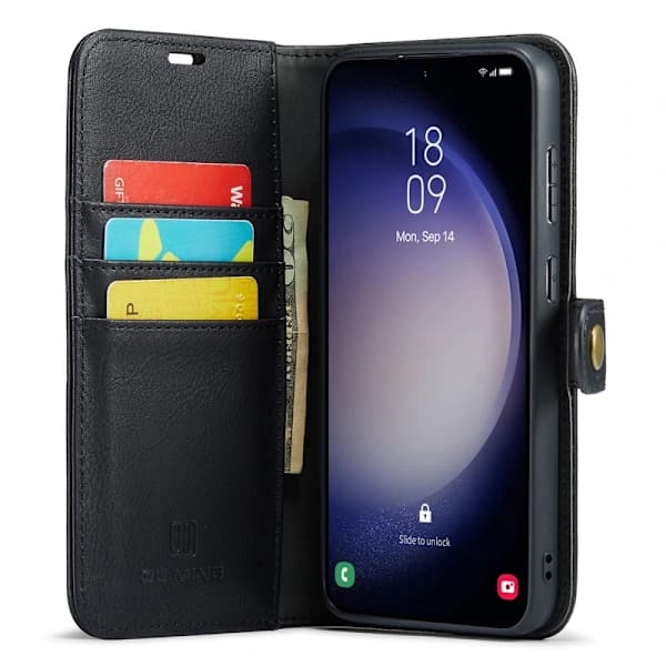 Magnetisk pung til Samsung A56 5G - 2-i-1 Sort Etui[JUN] Sort Sort