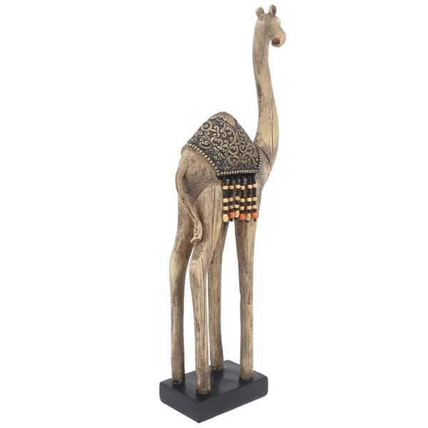 Kamelstatue Kunstnerisk Kamel Skrivebordsskulptur Harpiks Kamelstatue Hjemmedekorasjon Ornament