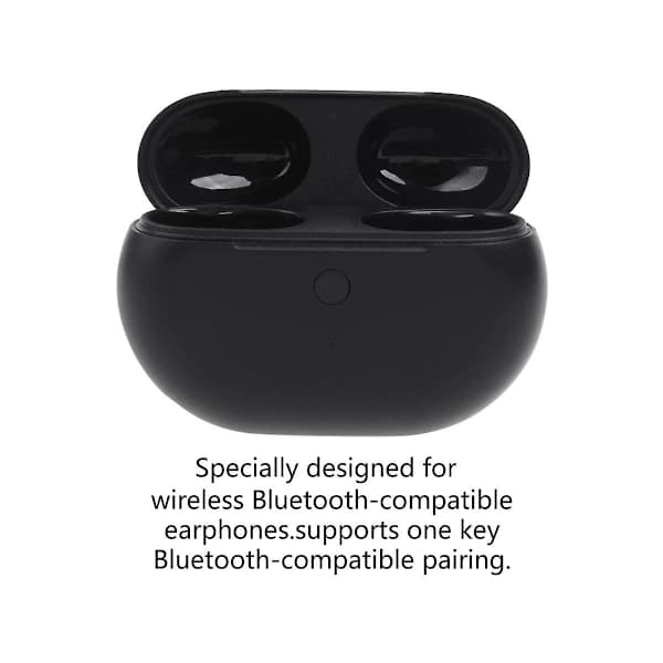 QD-Studio Buds Ladeetui med Bluetooth-parringsknap og 660mAh Erstatningsetui til Hovedtelefoner