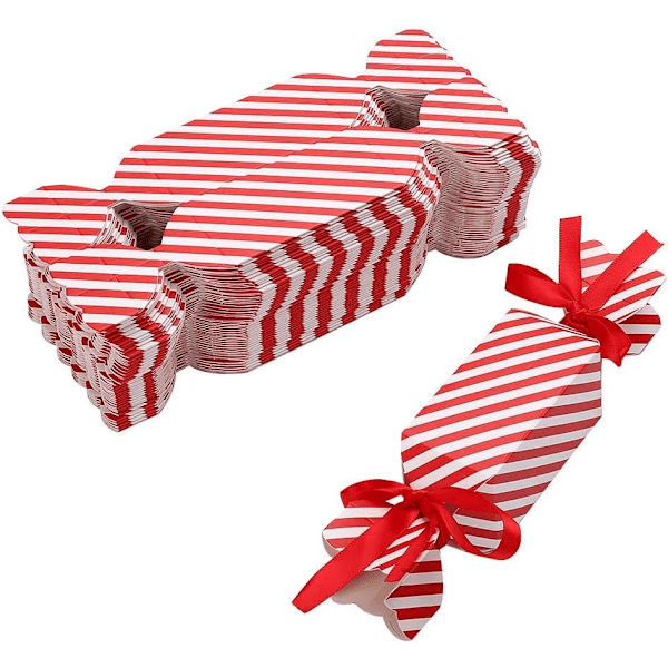 \"QD\" Julgodisaskar 50 st Julklappsaskar Presentaskar DIY Partygåvor Godisaskar för Jul Cupcakes Sötsaker Dessert Kakor