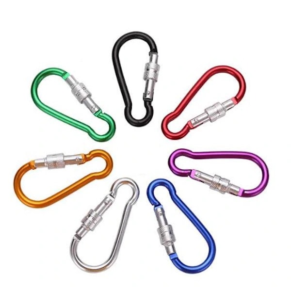 Karbinhake - Blandade färger - 5-pack - Låsbar