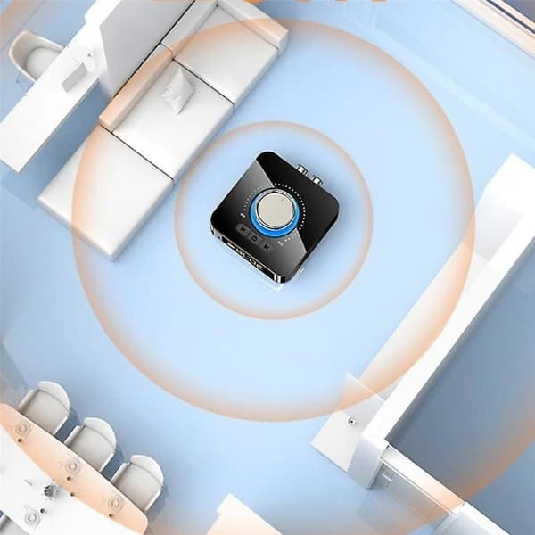 Bluetooth-mottaker/sender lyd stereo 3,5 mm ekstra RCA trådløs lydadapter