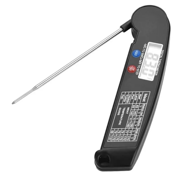 QU. Ultratyndt foldbart grilltermometer køkken mad grill kødtermometer ovntermometer direkte fra fabrikken