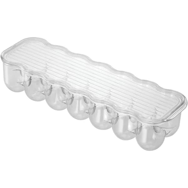 Egg Holder, Storage Box for 14 Eggs, Made of BPA-Free Plastic, Transparent