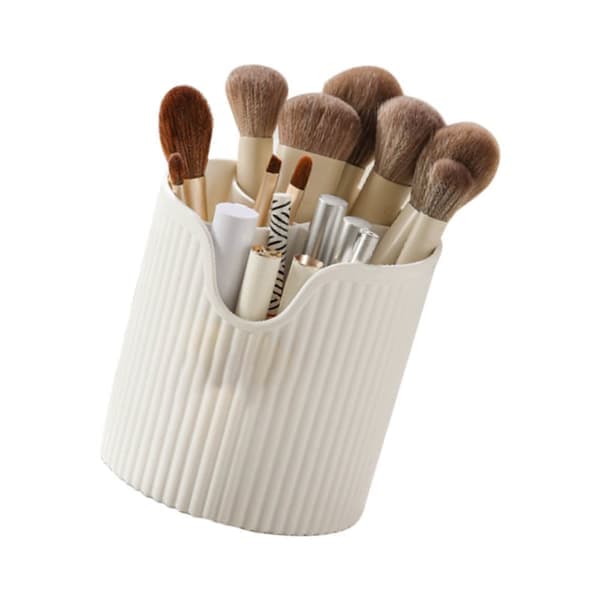 Skrivebordsorganisator med 4 store rom - Milky White