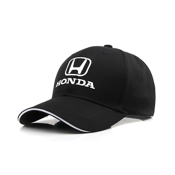 QD-Honda Team Racing Keps med Broderad Skärm - Svart