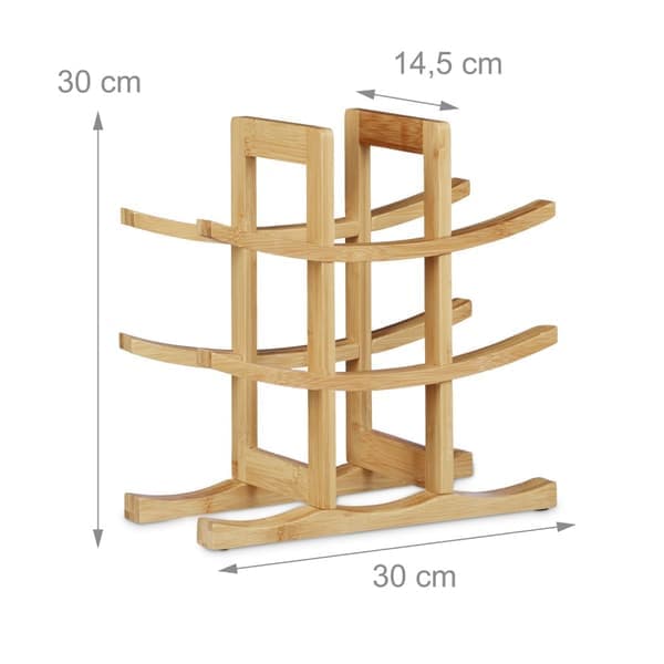 Vinstativ bambus 9 flasker