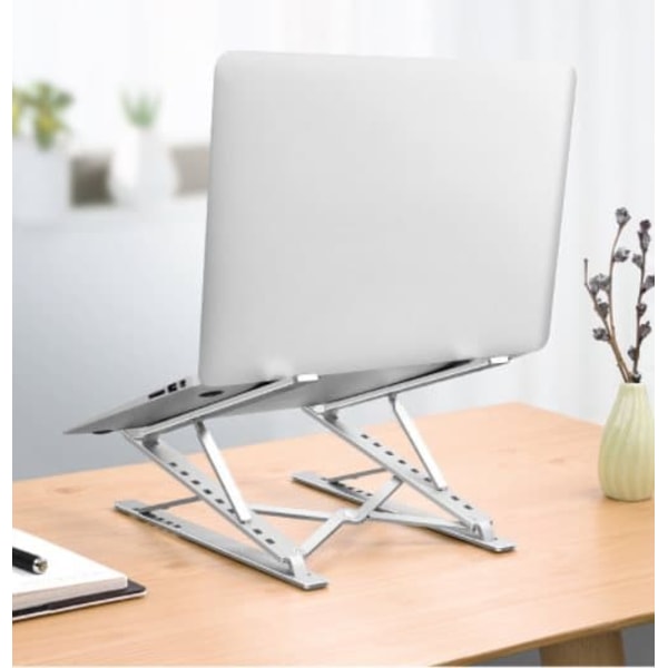 Fällbart laptopställ i aluminiumlegering Silver_qq