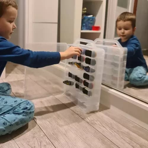 Display Case til Modelbiler - Opbevaring - 46 rum