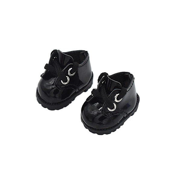 /QU/Labubu Princess Finger Skor 17cm Leksaksdocka Kompatibel Mjuk Plast Läder Dekorativa Tillbehör Black - 17cm labubu