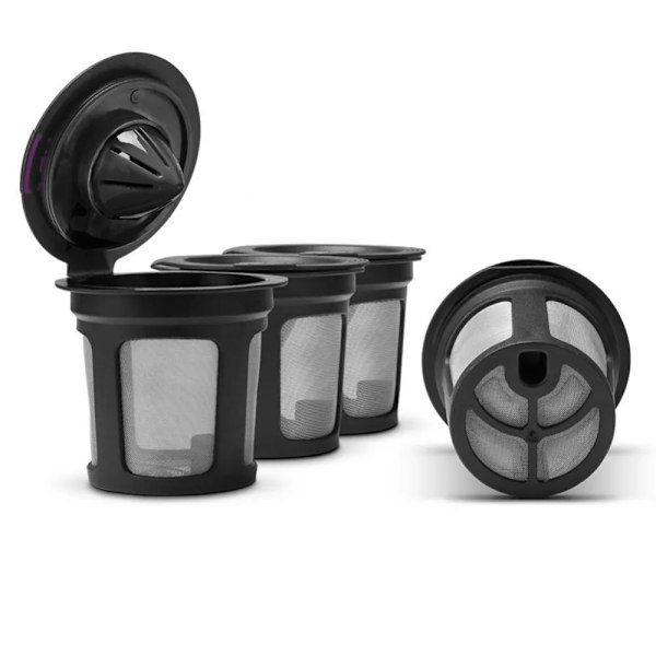 QU.1/2/3 stk. Gjenfyllbar Kaffefilterkopp Gjenbrukbar Kaffekapsel Fylt Kapsel Kompatibel med Keurig K-Cup Kaffemaskiner Kjøkkenverktøy