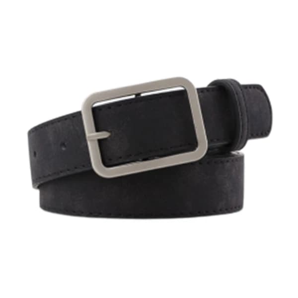 Svart mockabälte i läderimitation