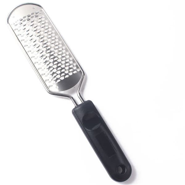 Kraftig fotfil i rustfritt stål Svart 27 cm_qq
