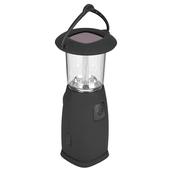 Kannettava 6 LED aurinkoenergialla toimiva USB-ladattava telttalyhty ulkokäyttöön