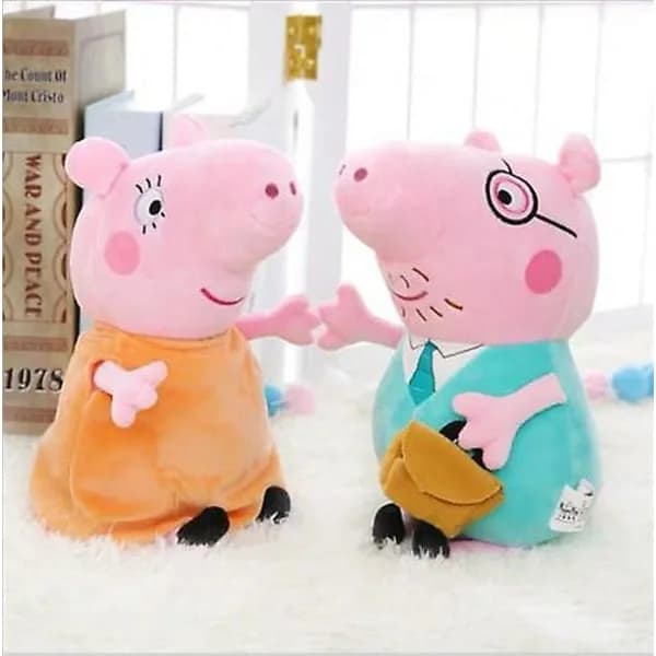 Peppa Pig figurer bløde legetøj far mor Peppa George gris fyldte gaver