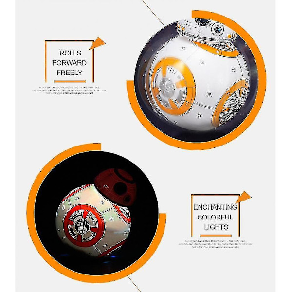 Star Wars Robot Bb-8, smart fjernstyrt lekerobot -