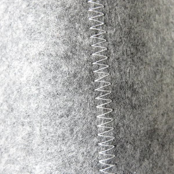 Badstuehatt av filtmaterial, 2-pakning, grå