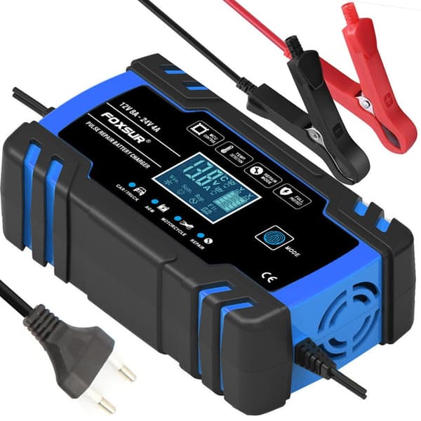 Batterioplader Bil - 12/24V