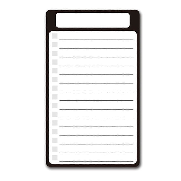 QU/Magnetisk Køleskabsnotesblok Magnetisk Madliste To-Do-Liste Pad Memo Notesblok