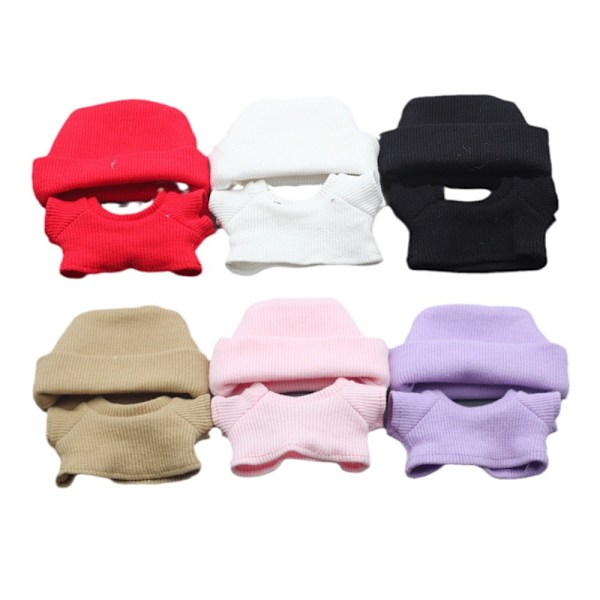 /QU/17CM Labubu Docka Labubu Stickad T-shirt Enfärgad Tillbehör Labubu Dockkläder Stickad Set Tröja Green