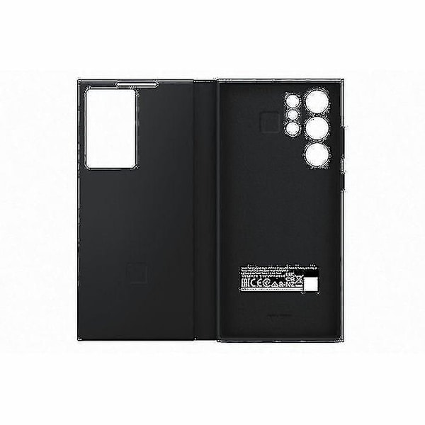 QD-Samsung Galaxy S22 Ultra Virallinen Kuori - Smart Clear View Cover - Musta