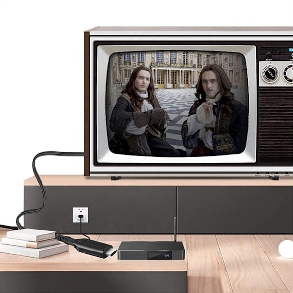 \"QD\" Scart til HDMI-konverter - 1080P, Alt-i-ett Scart til HDMI-adapter