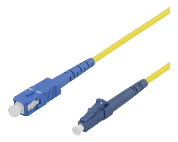 OS1/2 Fiberkabel, LC - SC, 9/125, singlemode, 10m