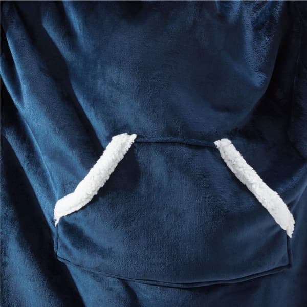 /QD/ Mysig Hoodie, Oversize - Blå