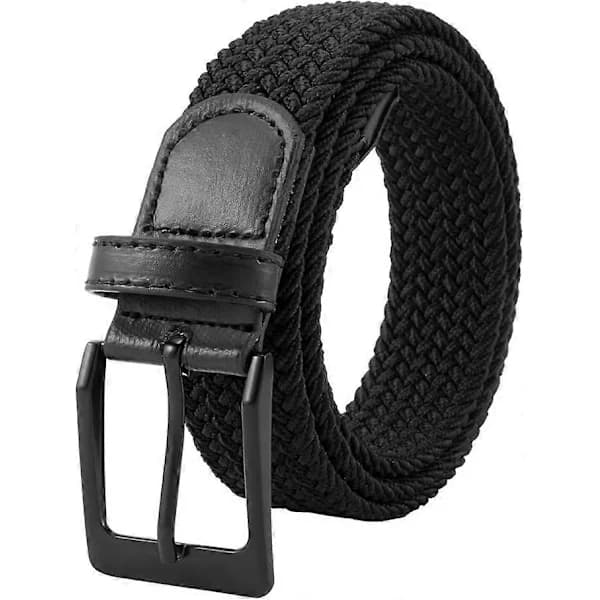 Herrbälte, elastiskt vävt bälte, flätat bälte, stretchigt vävt bälte, vävda stretchbälten för män