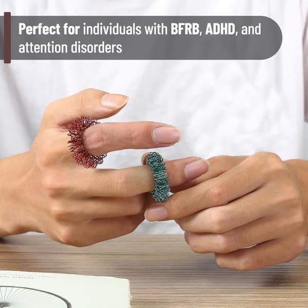 Stress Ring 14-pak – Fidget Ring & Sensoriske Stresslegetøj til Angst og ADHD