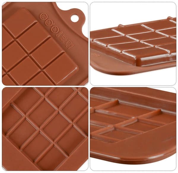 Stor Chokoladebar Silikoneform Brun brown