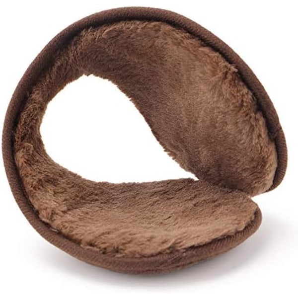 Ørevarmere til mænd og kvinder Klassisk fleece unisex varme vinterhatte kaffe˜QD