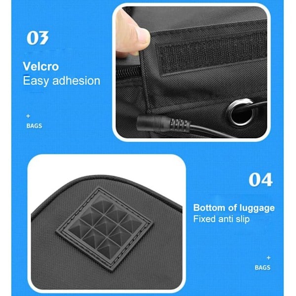 [QD] 12V Kylväska för Bil, Elektrisk Picknickväska Lunchväska Kylväska Hopfällbar Kylväska för att Bära Picknickmat - 29cmx21cmx11cm