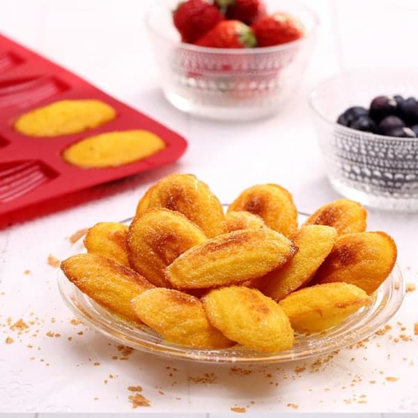 20 håligheter silikon Madeleine form non-stick kakform bakning