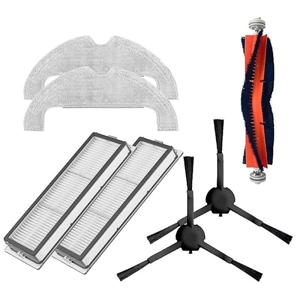 Pääsivun harjasuodatinmoppiliinasarja Xiaomi Vacuum 2 Ultra STYTJ05ZHMHW robotti-imurille rullaharjan osat