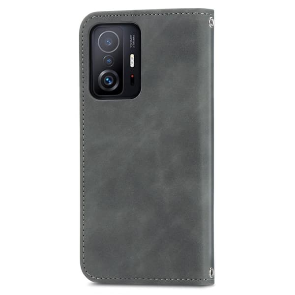 \"QD\" Vintage Xiaomi 11T Pro / Xiaomi 11T Plånboksfodral - Grå