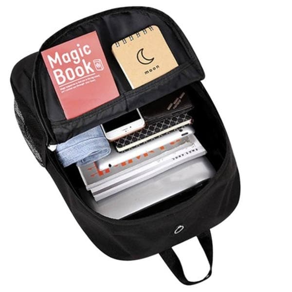 Backpack with LED & Code Lock / Bag - 19L Black