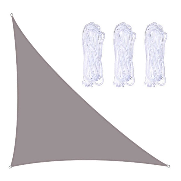 Solsejl Retvinklet, 3m x 4m x 5m Solsejl med Hardware Kits, 3 Reb, Vandtæt_FO Khaki