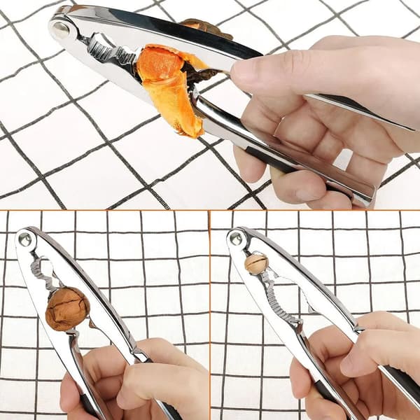 Nutcracker, high-quality, robust zinc casting with very good power transmission, (spring model)